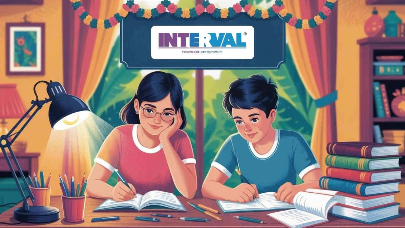 Students preparing for Kerala Class 12 Onam exam with books and notes at study desk