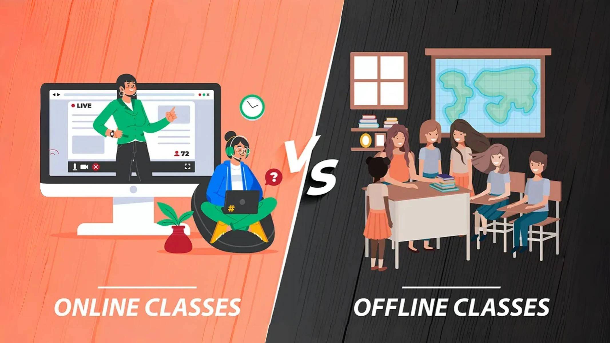 Online tuition class vs Offline classes kerala