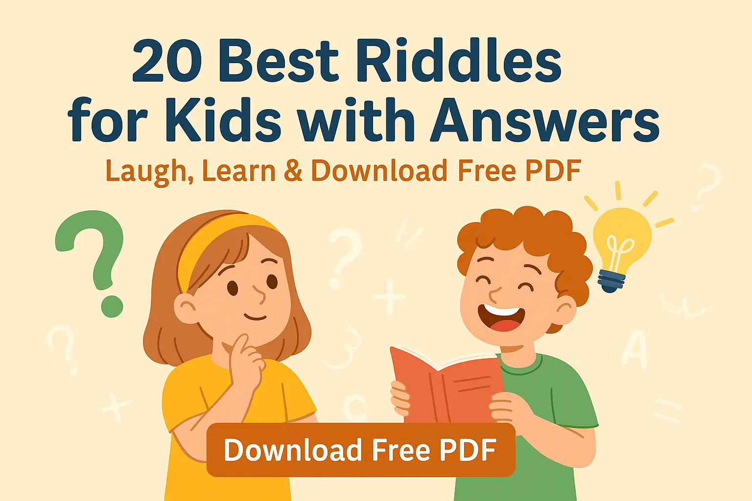 20 Best Riddles for Kids with Answers | Download Free PDF