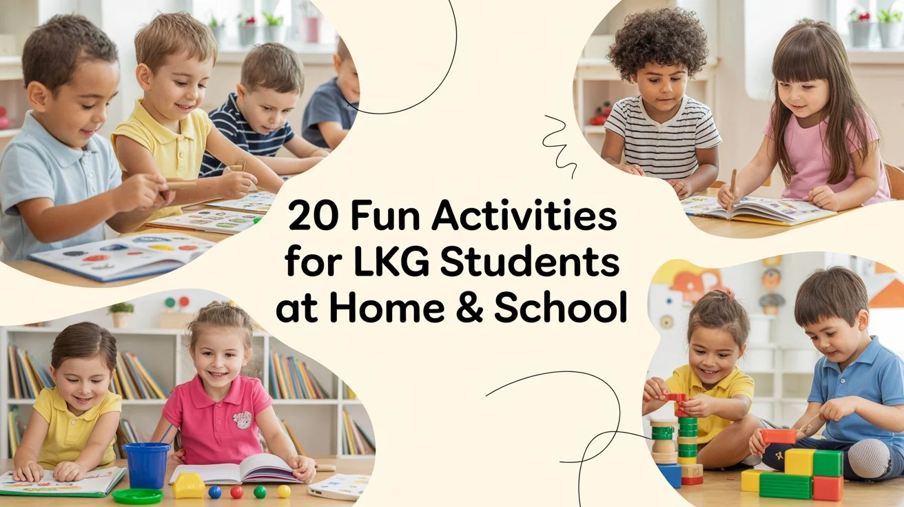 20 Fun Activities for LKG Students at Home & School |Check now!