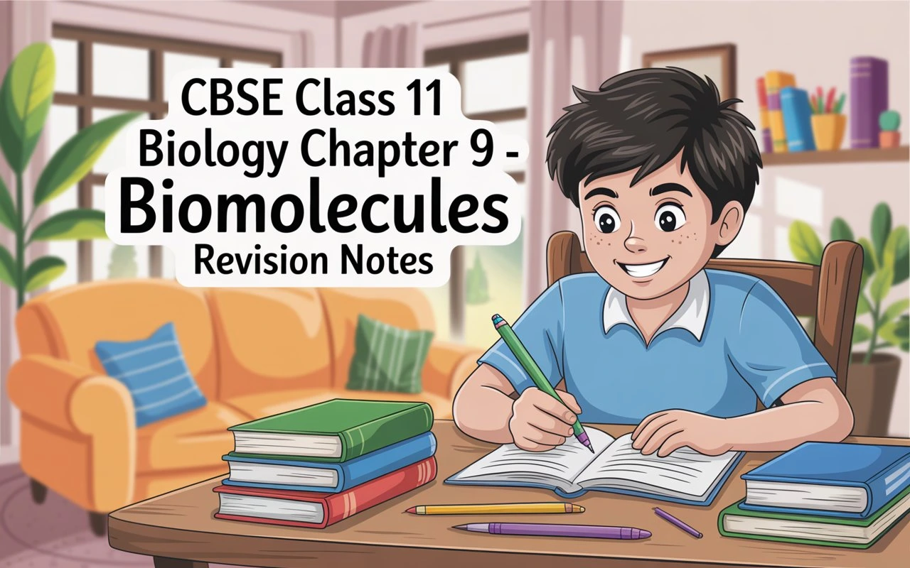 CBSE Class 11 Biology Notes Chapter 9 Biomolecules | Revision