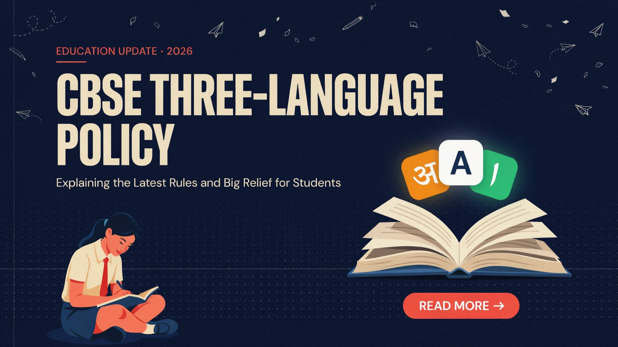 CBSE Three-Language Policy 2026: Class 9 Rule Clarified, No Change Till Class 10