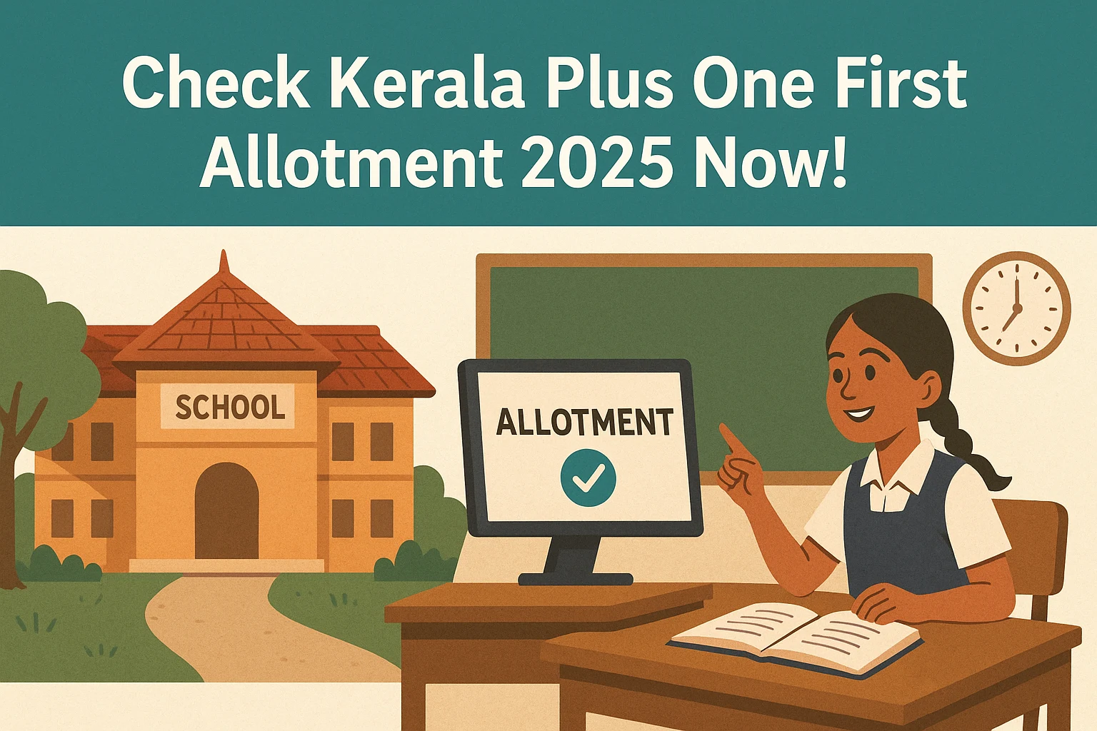 Check Kerala Plus One First Allotment 2025 – @hscap.kerala.gov.in