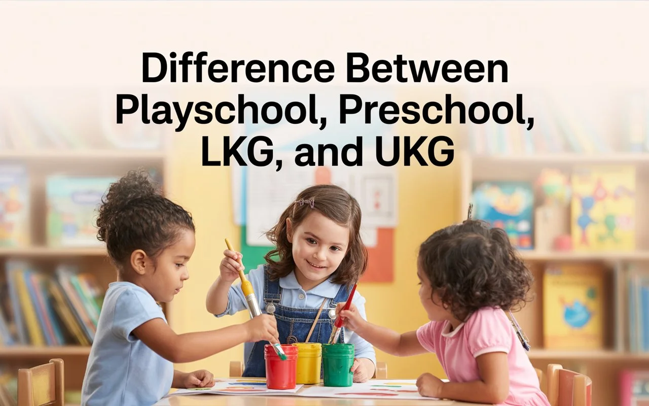 Difference Between Playschool, Preschool and KG | Check here!