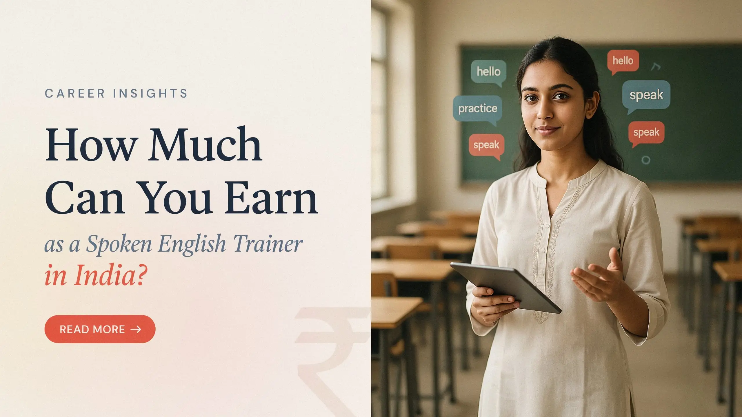 Spoken English Trainer Salary in India: Full details 2026