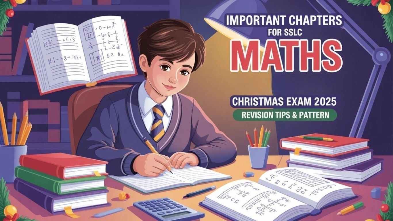 Important Chapters for SSLC Maths Christmas Exam 2025