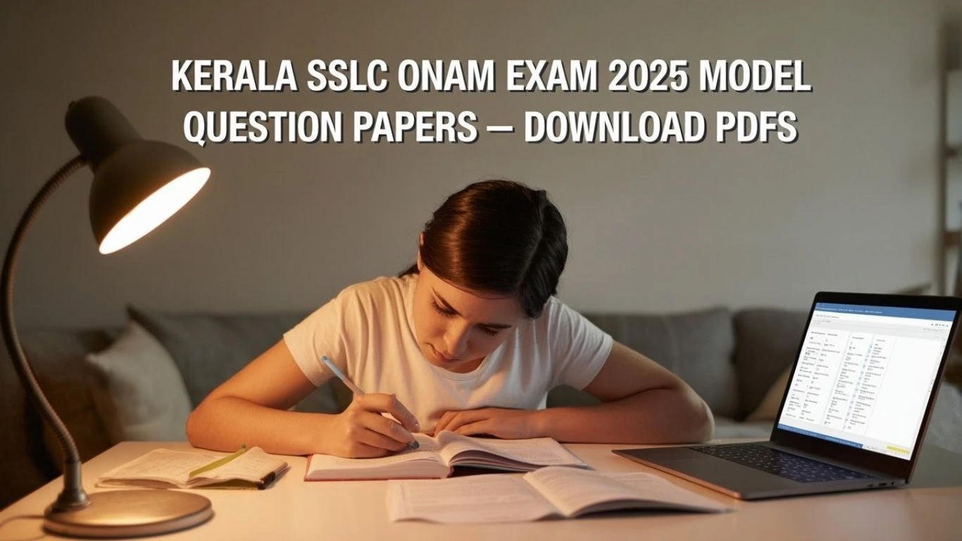 Kerala SSLC Onam Exam Question Paper 2025 | PDF Download