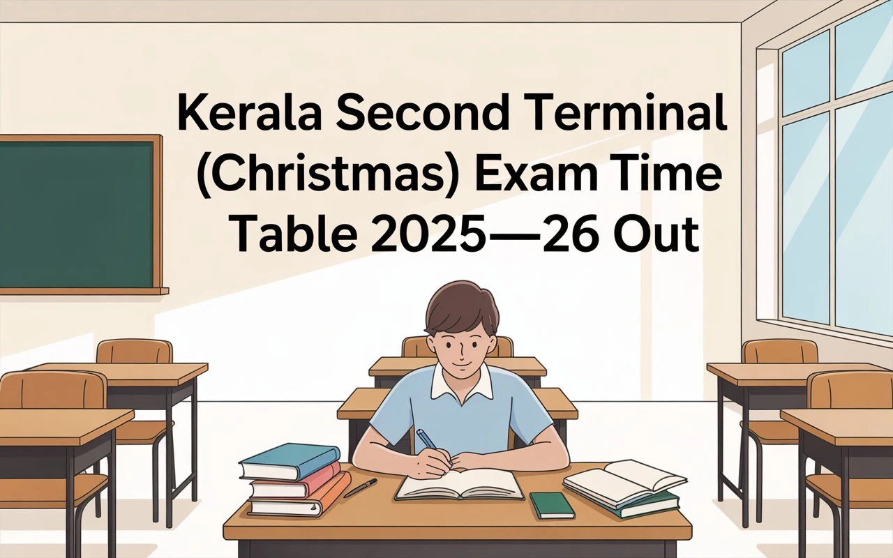 Kerala Christmas Exam Timetable 2025–26 Out – Class 1 to 12