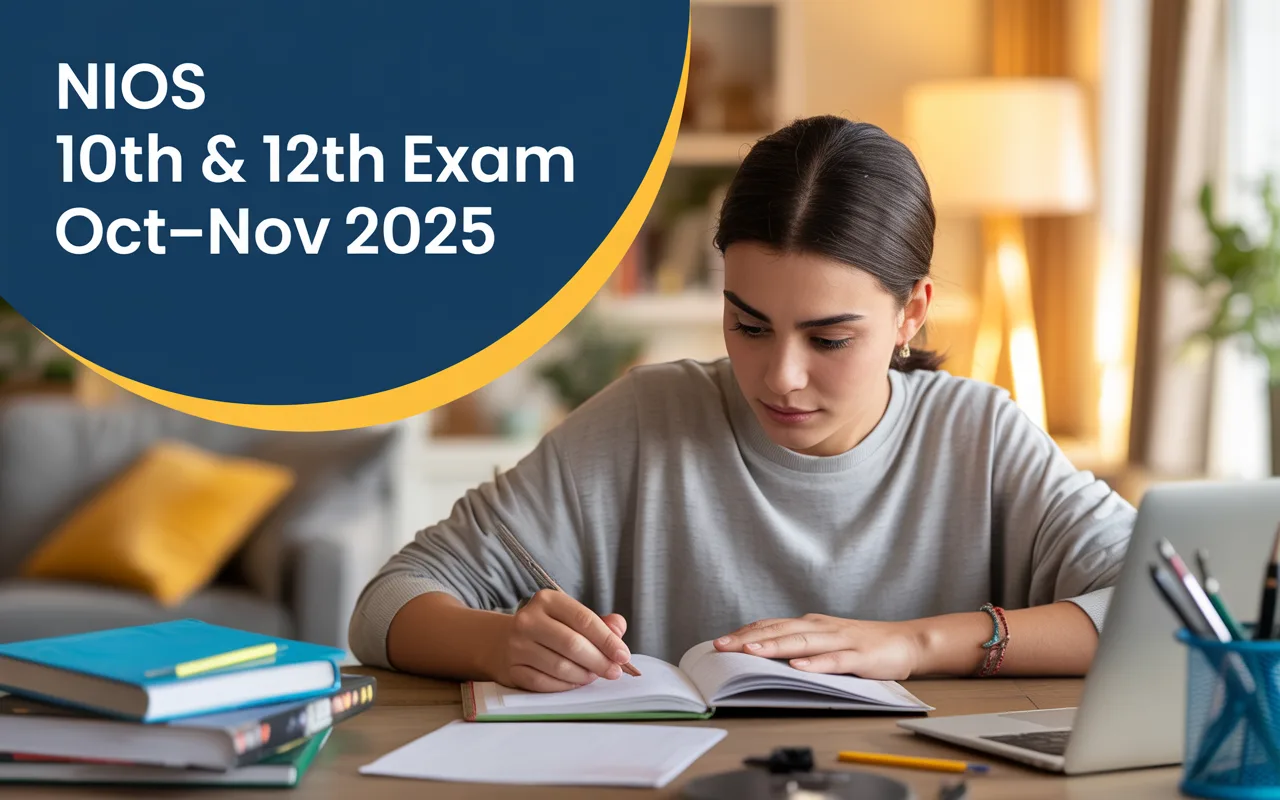 NIOS 10th & 12th Exam Oct–Nov 2025: Dates & Registration