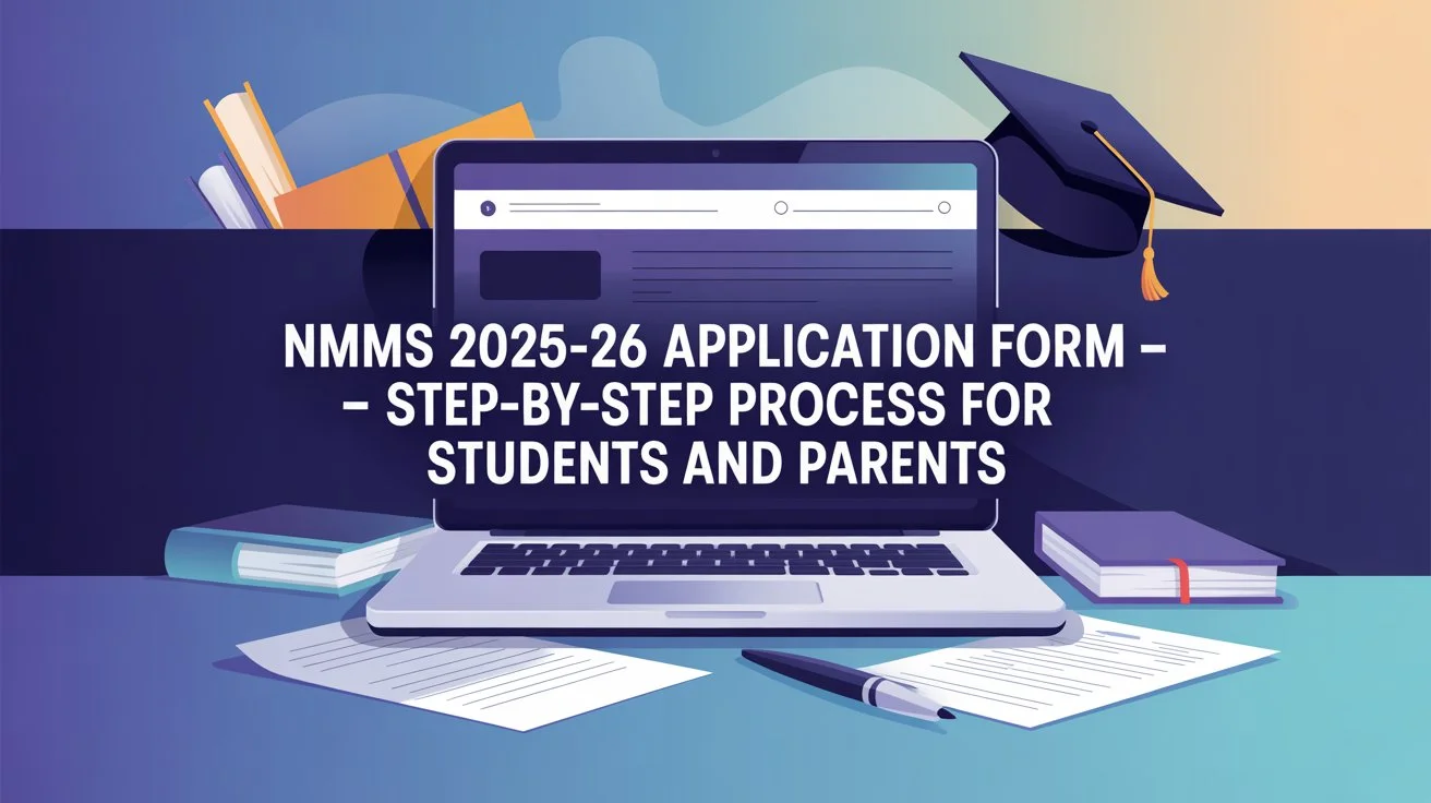 How to Apply for NMMS 2025-26 Scholarship – Eligibility, Dates & Form Process
