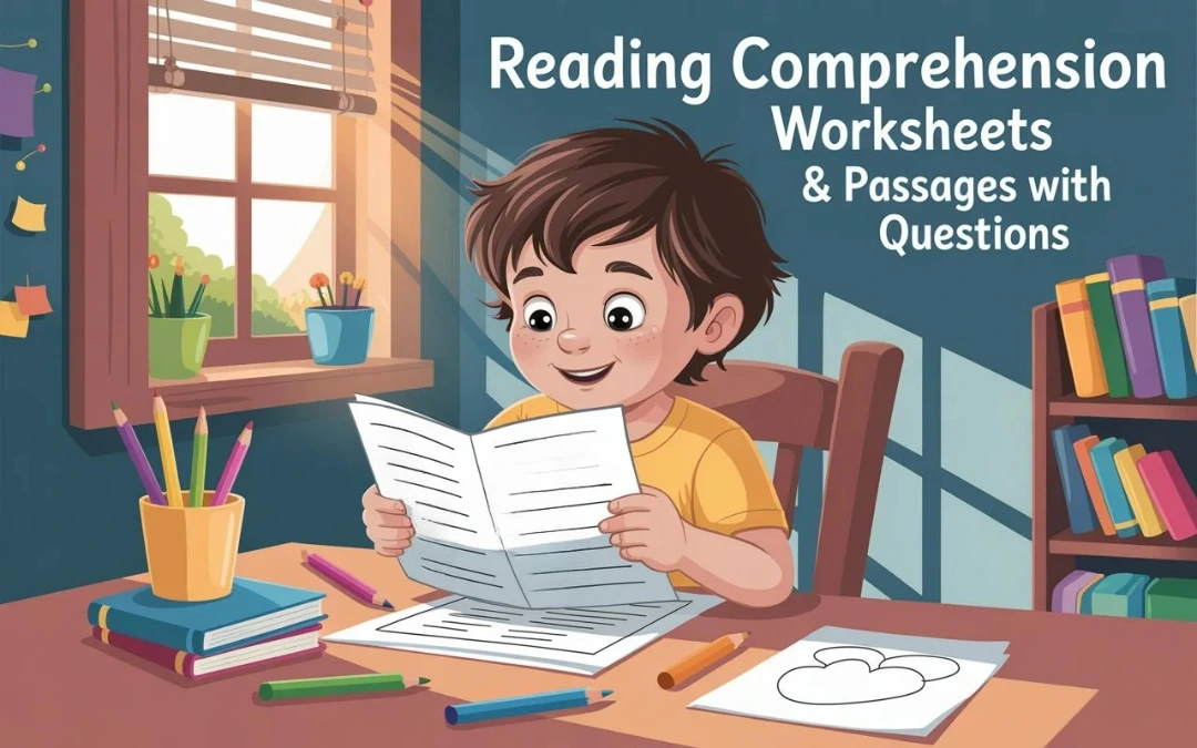 Reading Comprehension Worksheets & Passages – Free PDF