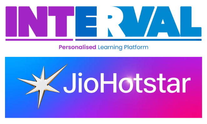 Interval learning & Jio hotstar logos
